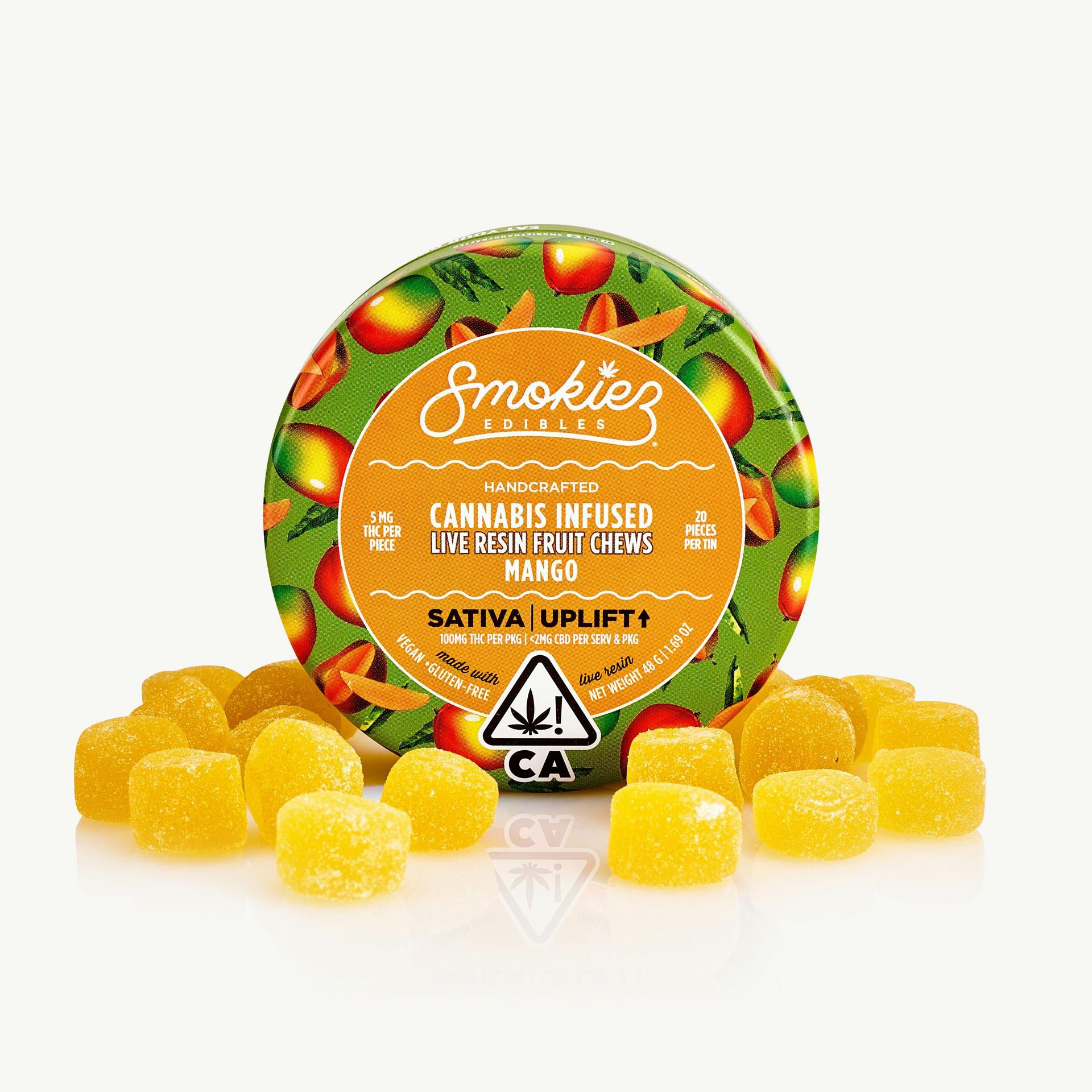 Smokiez Edibles | Mango Live Resin Fruit Chews | 100mg THC