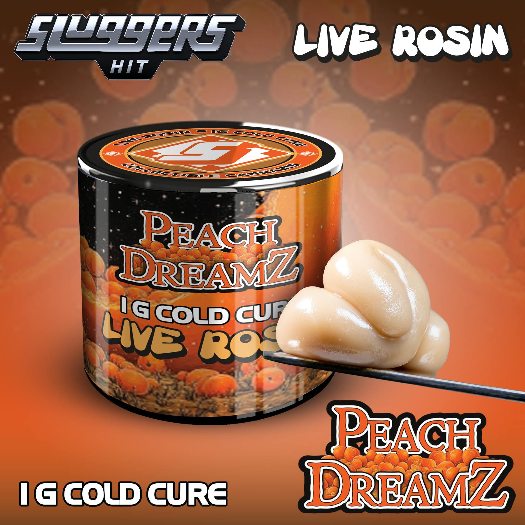 Sluggers Hit | Peach Dreams | Live Rosin | 1g