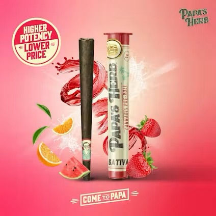 Papa's Herb | Green Crack | Blunt Wrap Single Pre-roll | 1g
