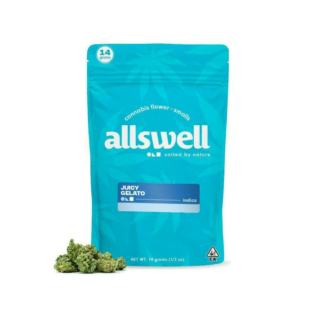 Allswell | Juicy Gelato | Cannabis Flower Smalls | 14g