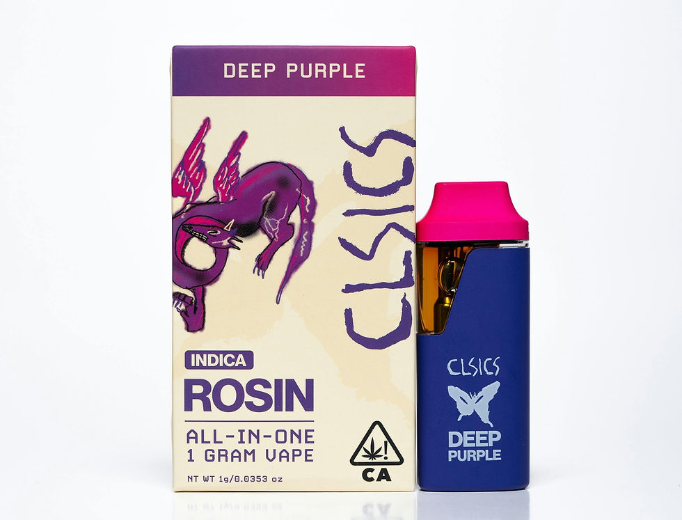 CLSICS Rosin | Deep Purple | Live Rosin Disposable | 1G