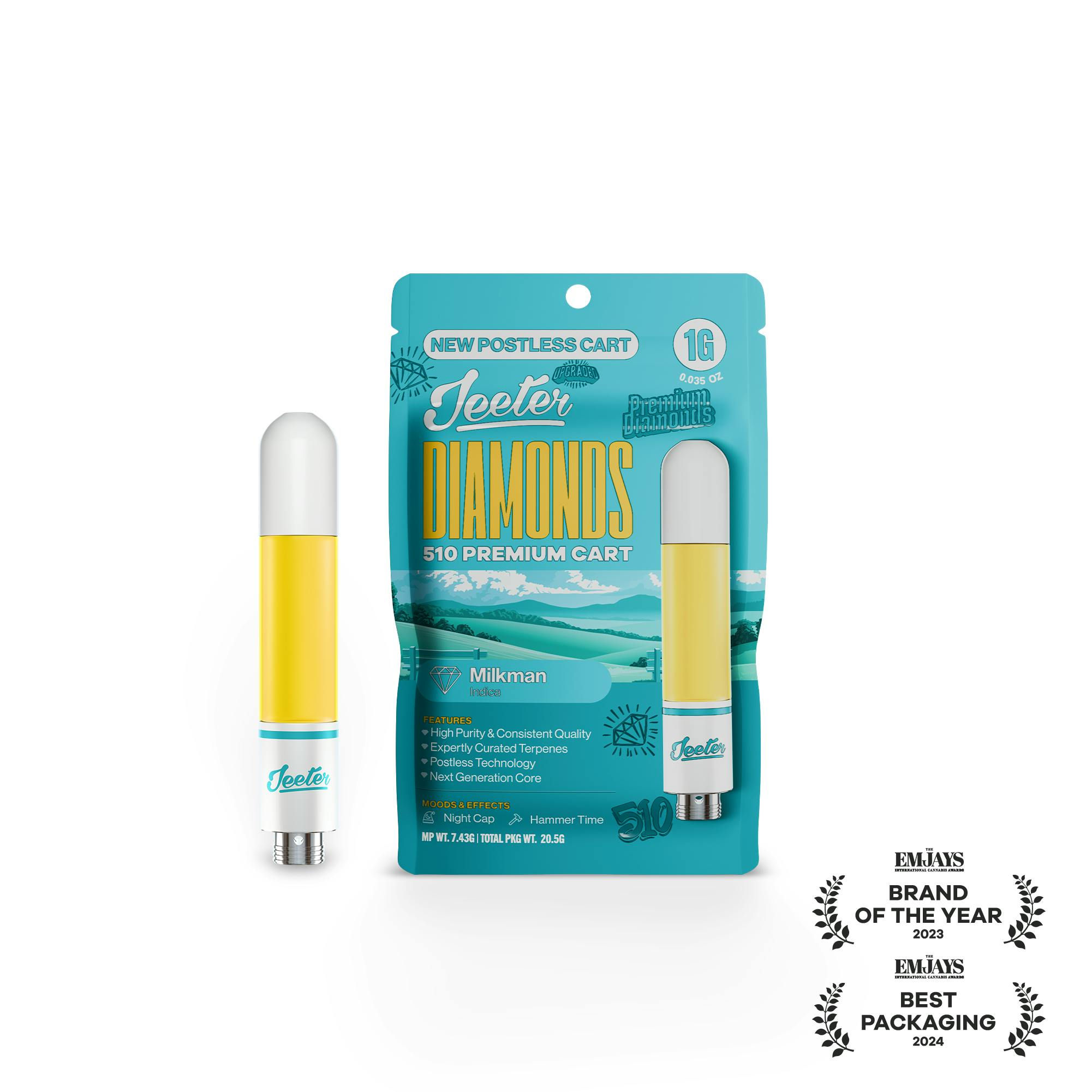 Jeeter | Milkman | Premium Diamonds Cartridge | 1g