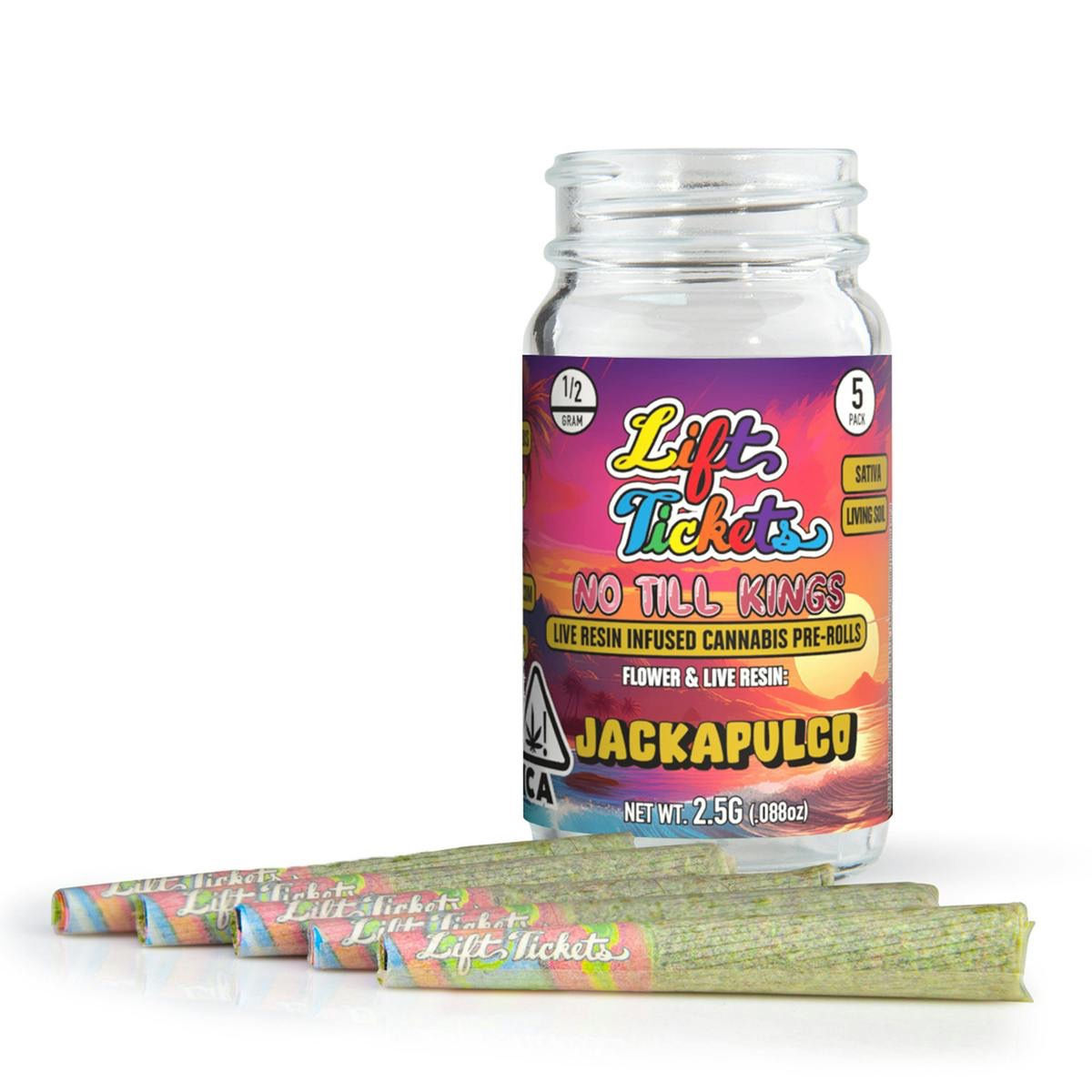 Lift Tickets | Jackapulco | 0.5g Infused Pre Roll Multipack 5pk | 2.5g