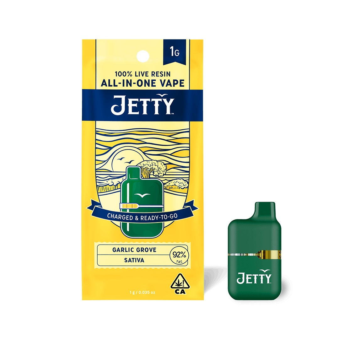 Jetty Extracts | Garlic Grove  | Live Resin Disposable | 1G