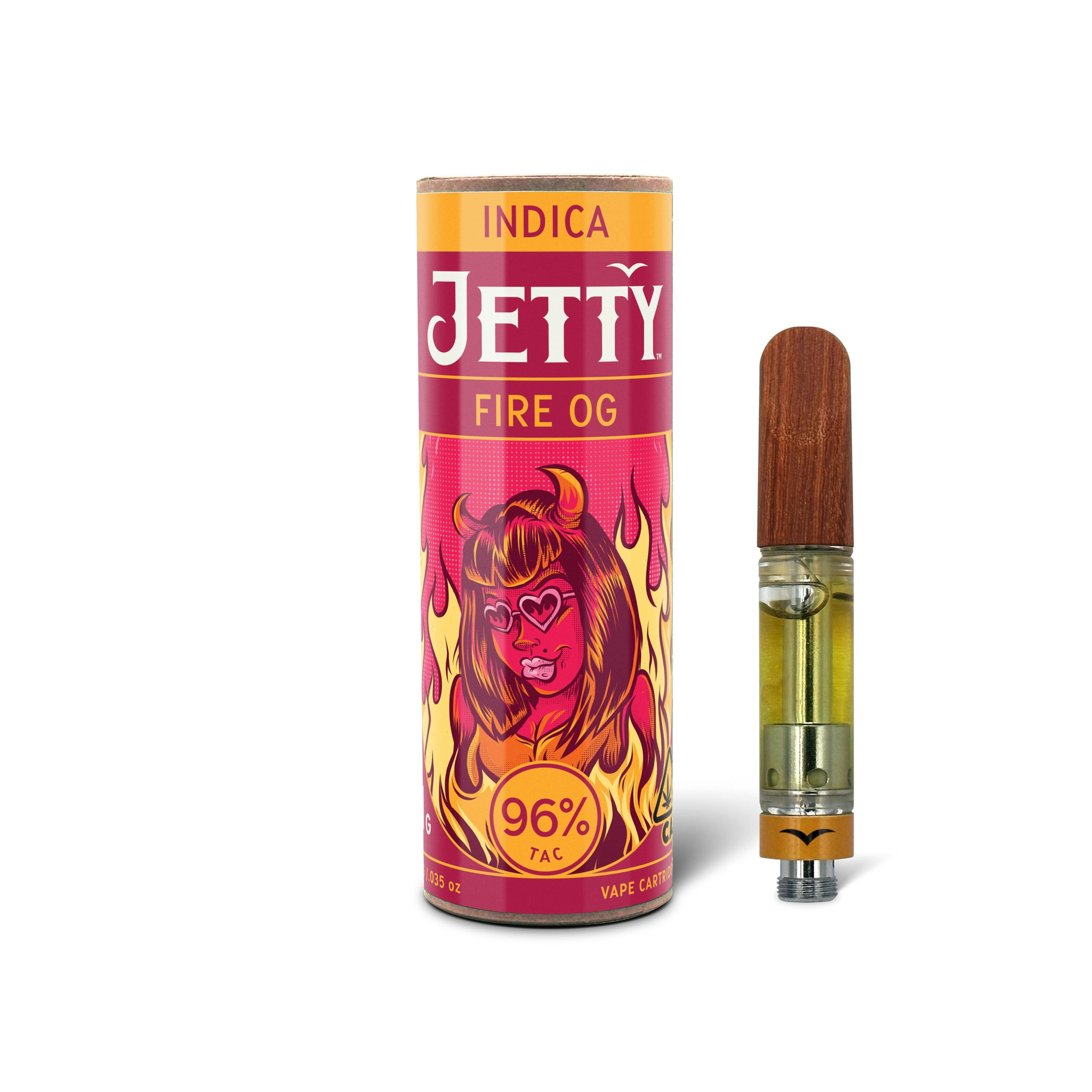 Jetty Extracts | Fire OG | High THC Cartridge | 1g