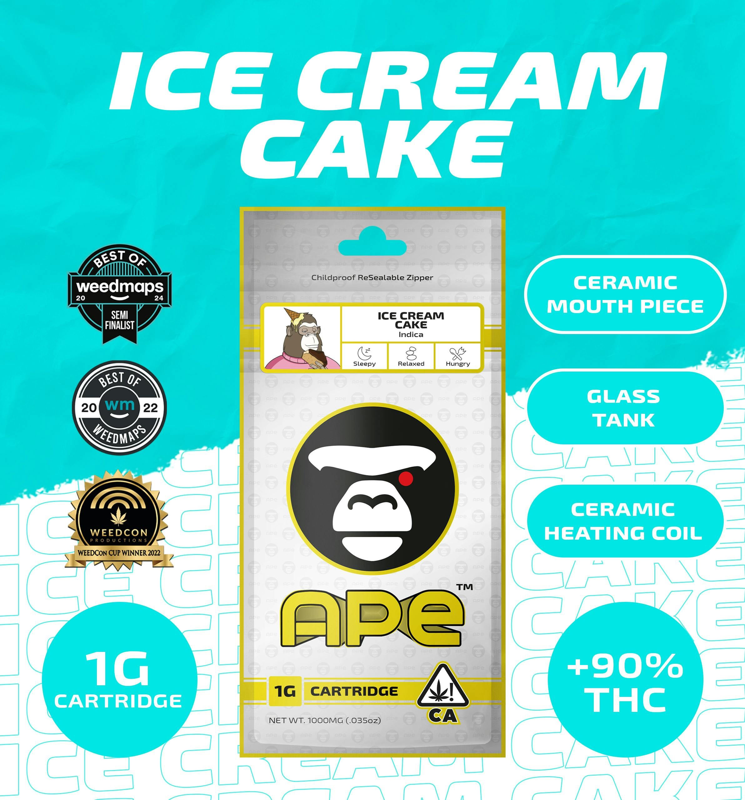 APE Premium Cannabis Corp | Ice Cream Cake | Sauce Carts | 1g