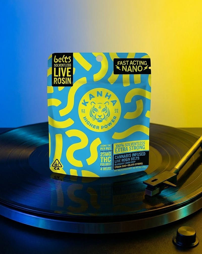 KANHA | Blueberry Lemon Drops | Live Rosin Belts | 100mg THC