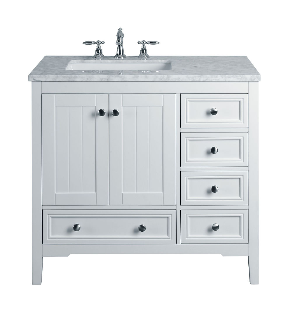 New Yorker 36" White Single Sink Vanity
