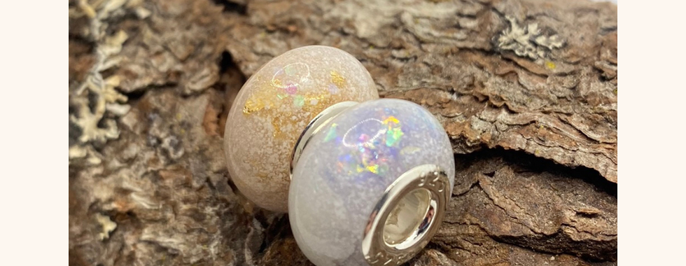 Breastmilk keepsake bead