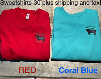 Parker Farms Sweatshirts Coral and red_e