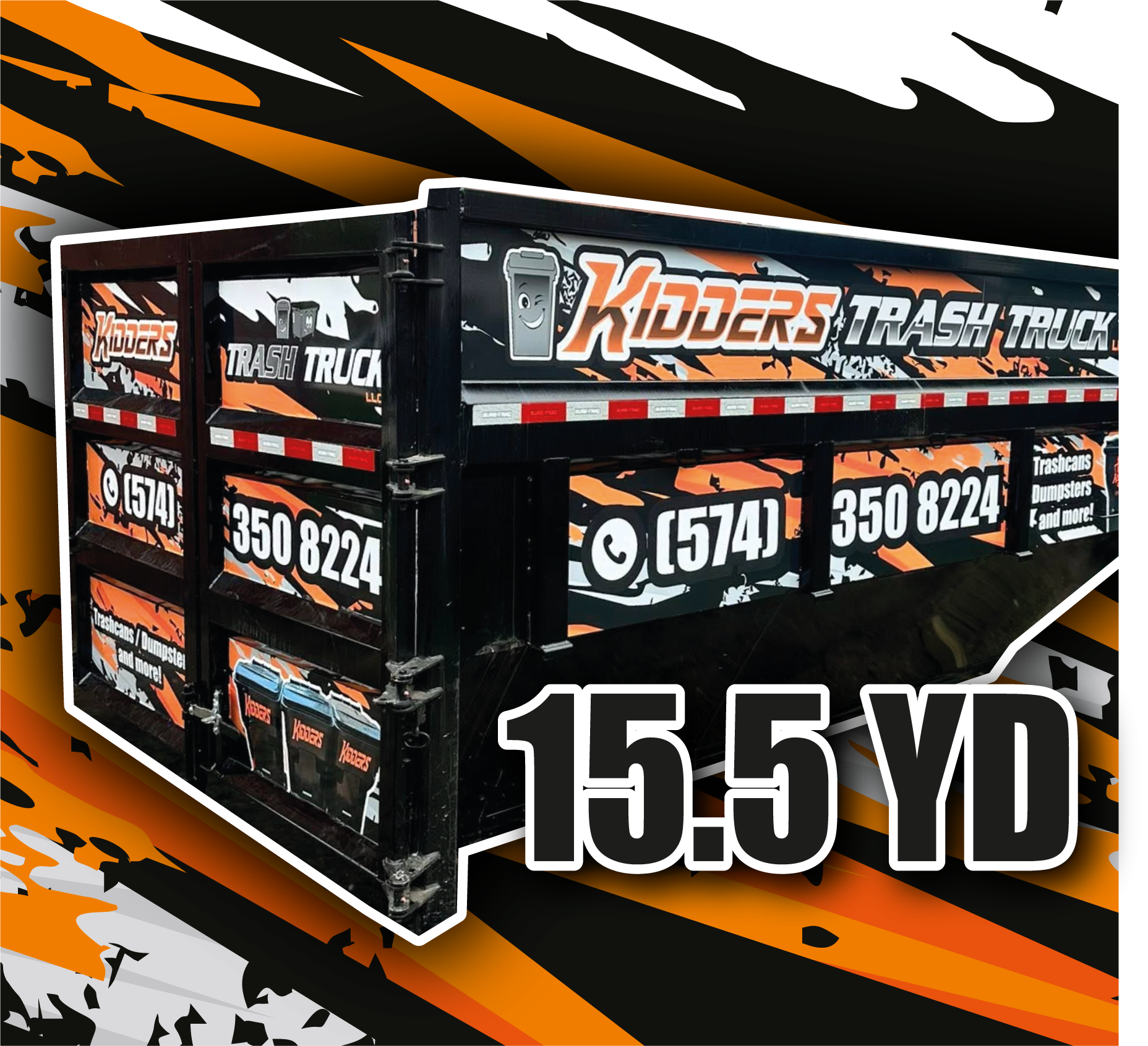 15.5 YD Roll-Off Dumpster