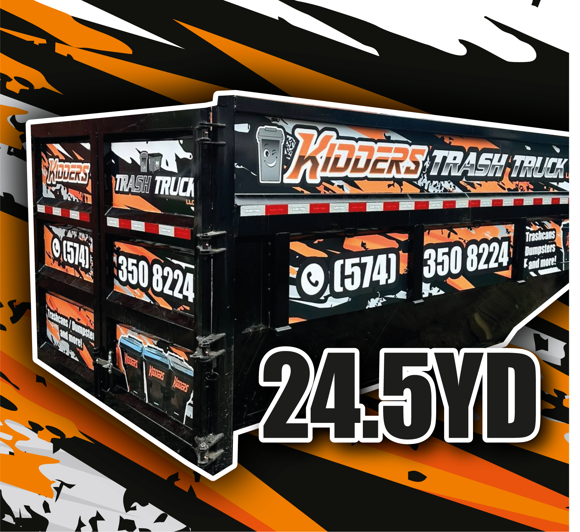 24.5 YD Roll-Off Dumpster