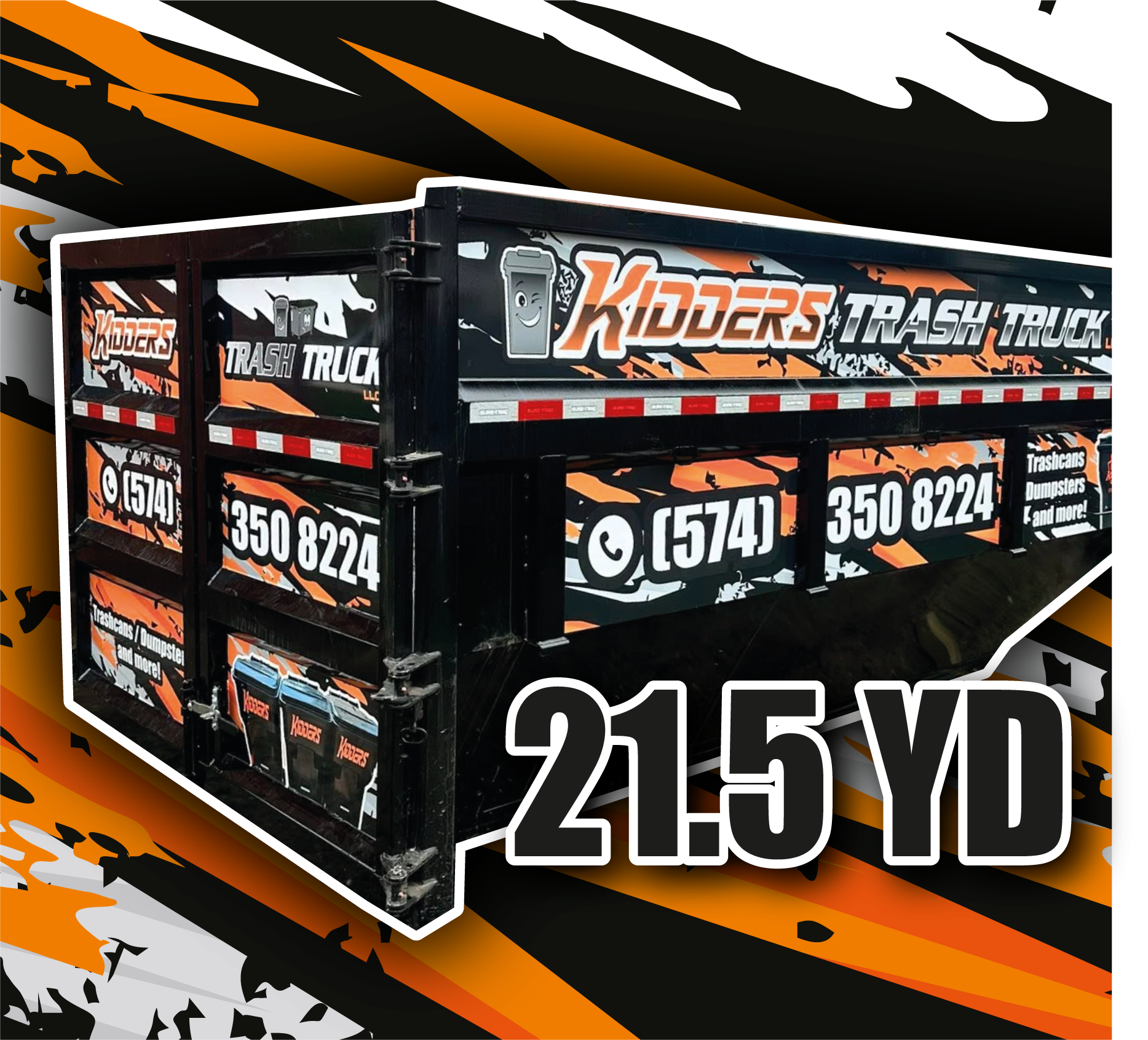 21.5 YD Roll-Off Dumpster