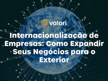 Mapa-múndi com marcações de rotas comerciais, simbolizando a internacionalização de empresas brasileiras.