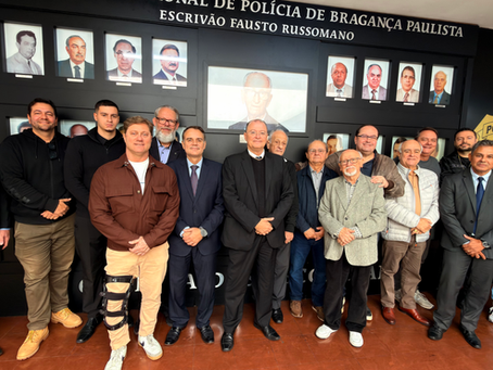 Conselho de Mestres Instalados da Universitária realiza visita institucional ao Delegado Seccional de Bragança Paulista