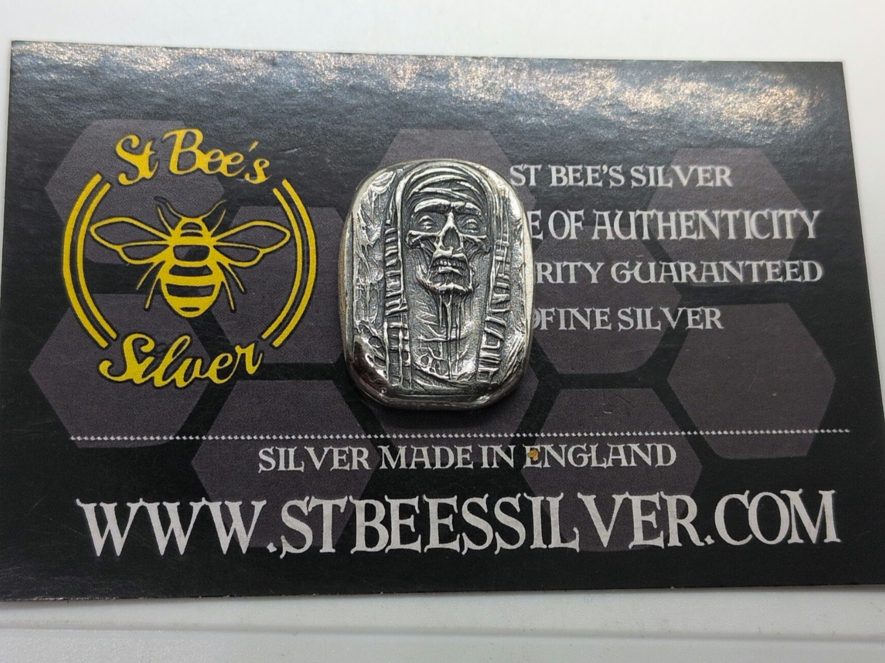 0.5 Ozt .999fs Mummy, Egyptian relic nugget 