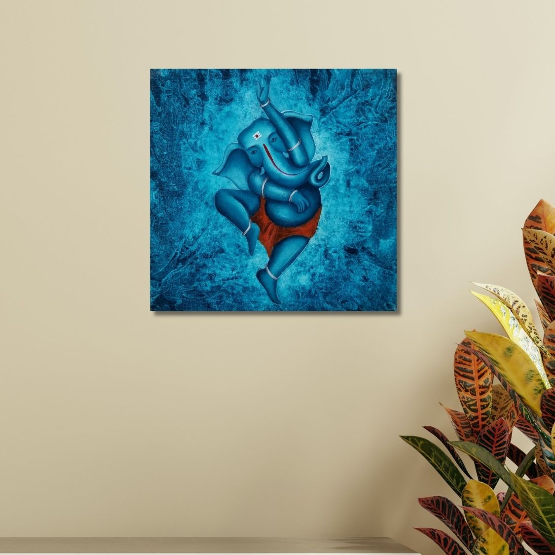 spiritual ganpati wall painting