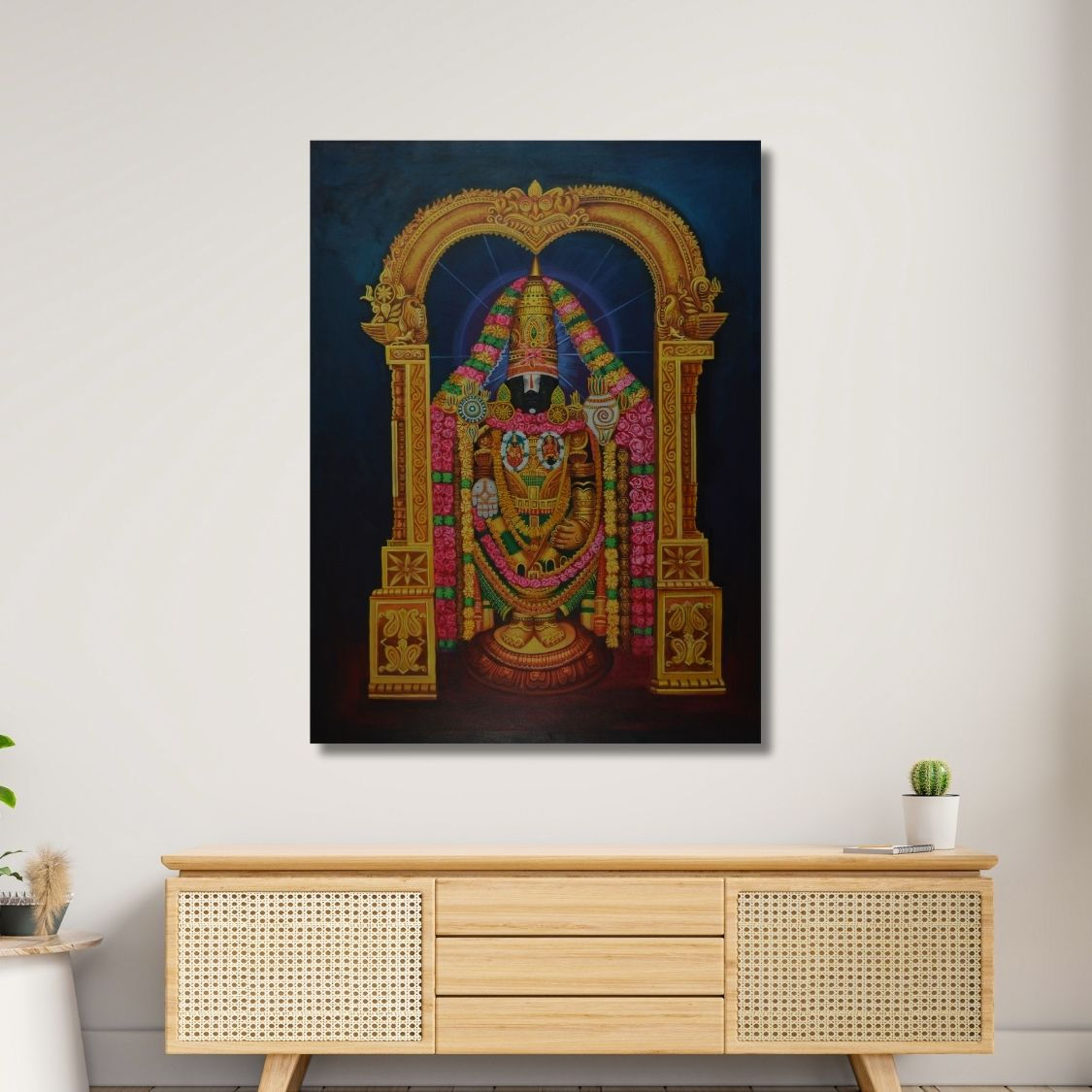 handmade lord venkateswara artwork