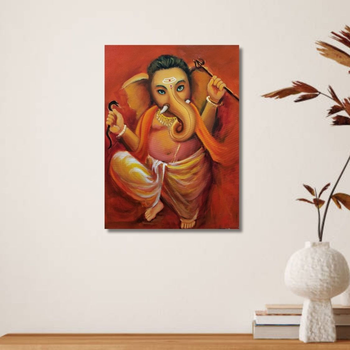 energetic ganesha wall decor