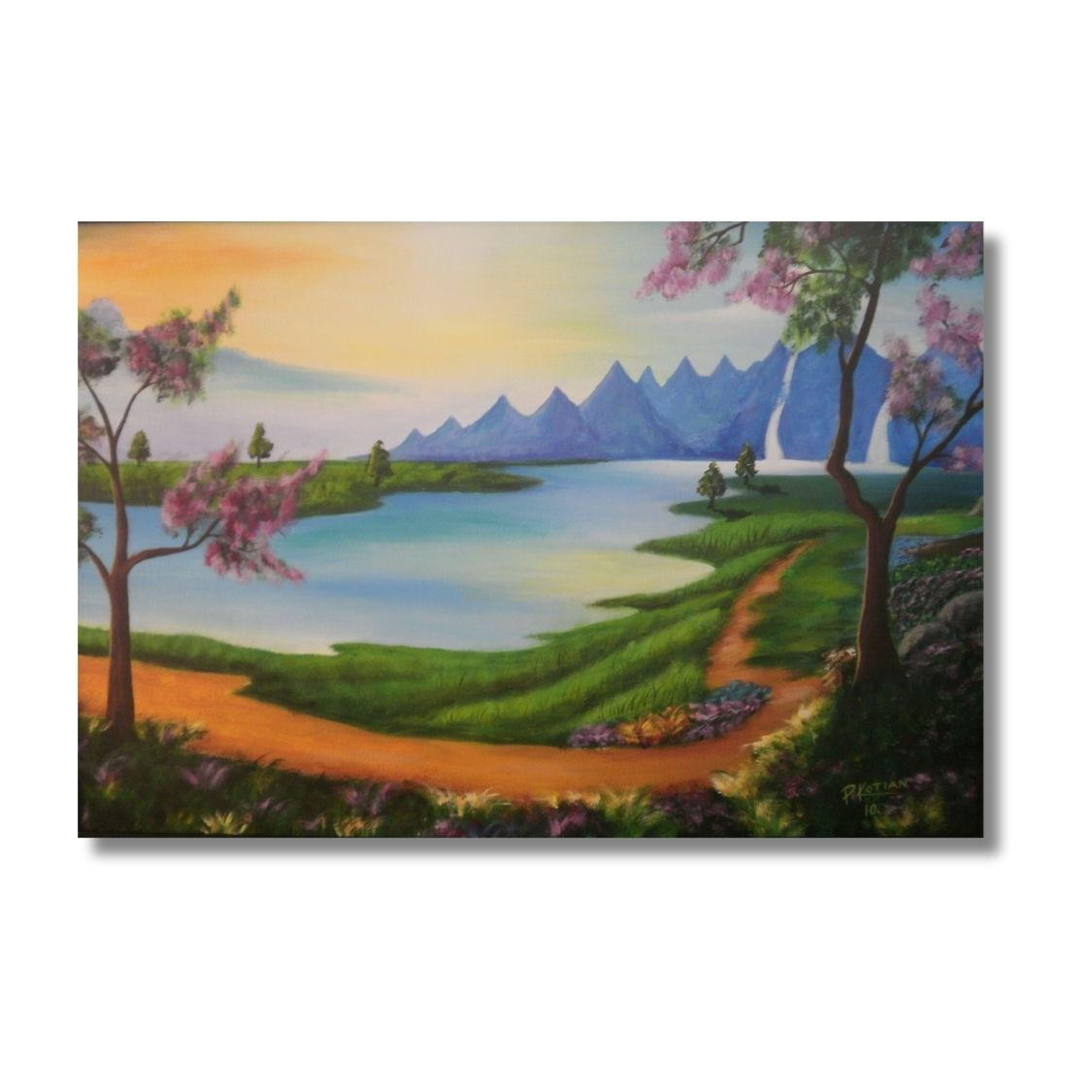 River Bank Painting