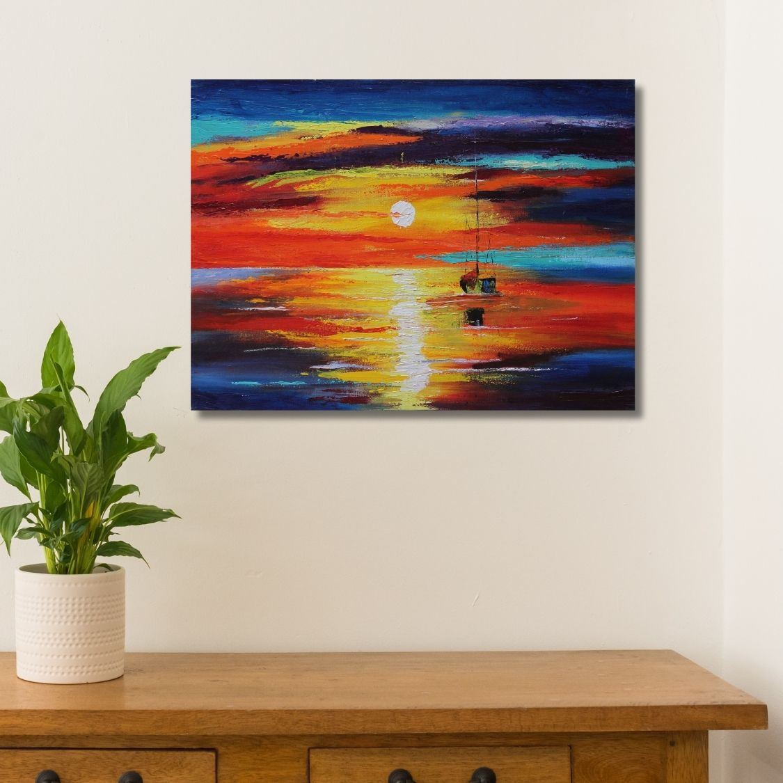 Sailboat in Golden Sunset