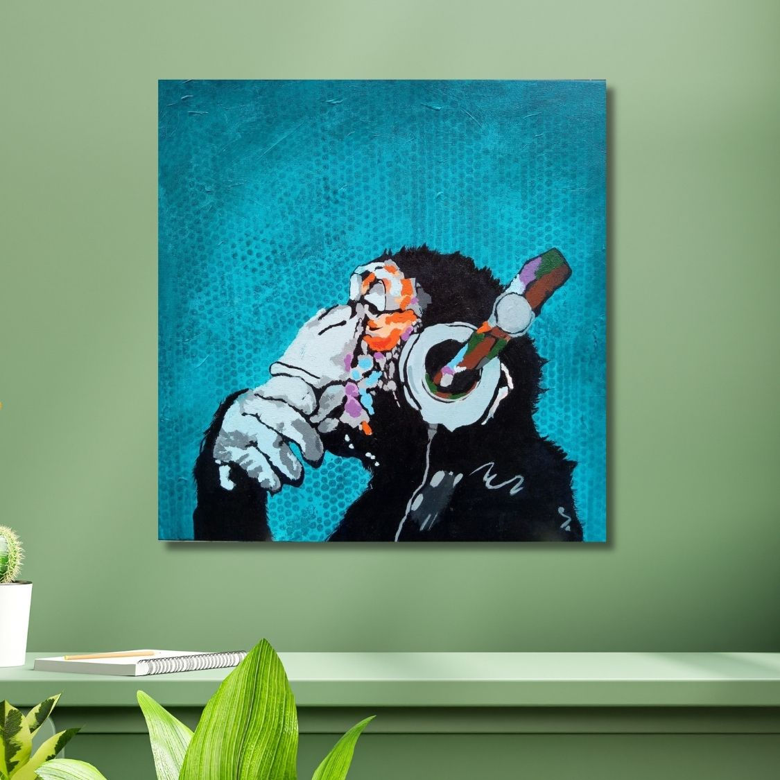 Funky handmade pop art