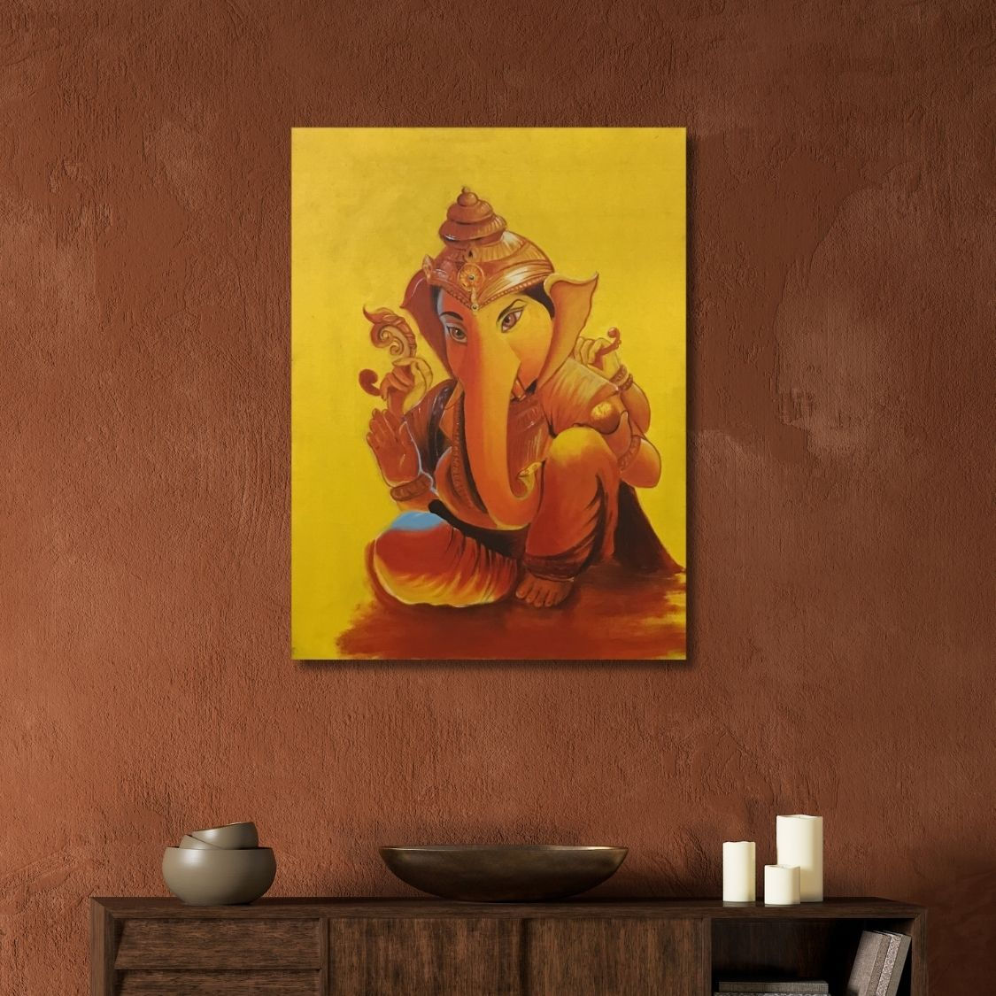 spiritual ganesha wall decor
