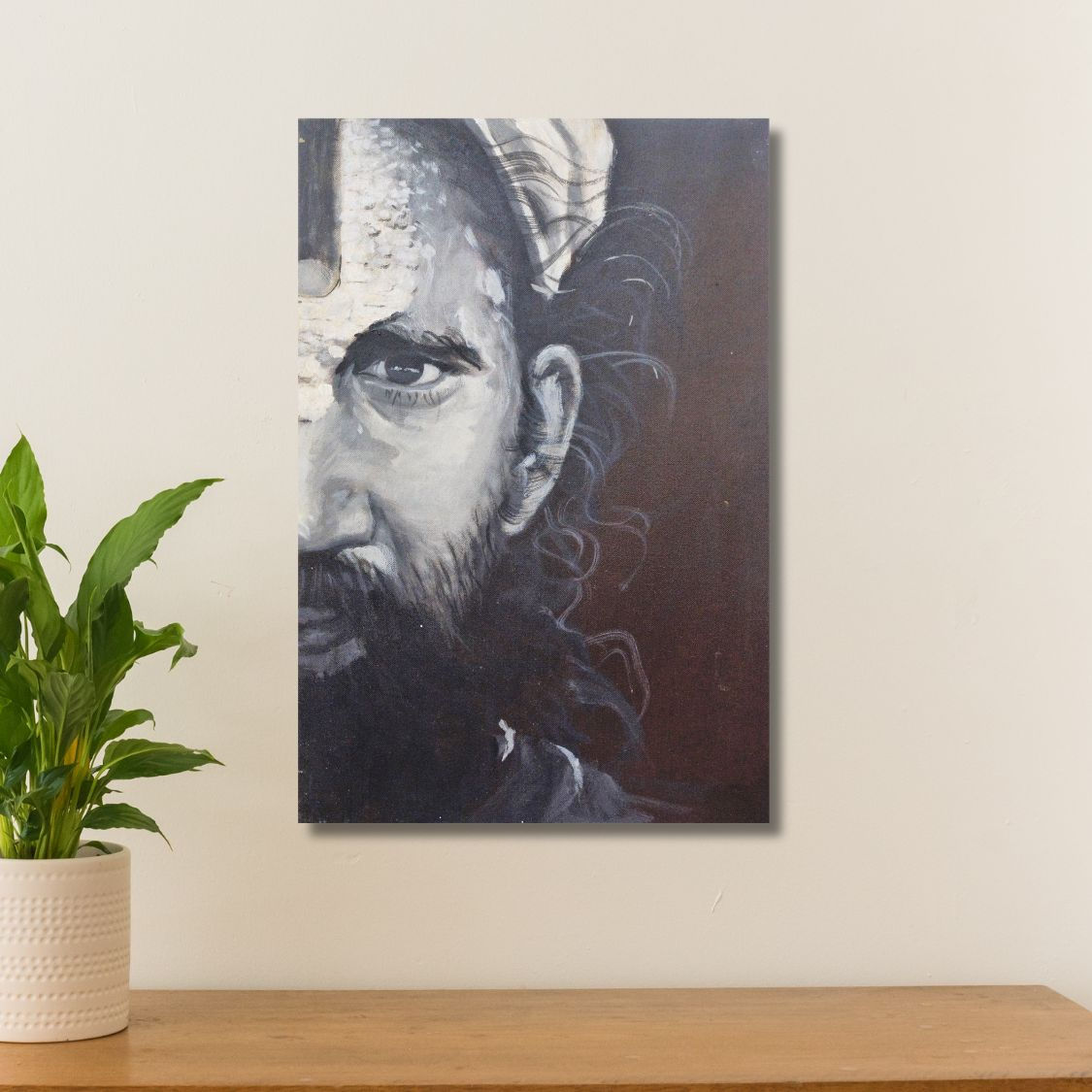 Spiritual Indian Sadhu Wall Art