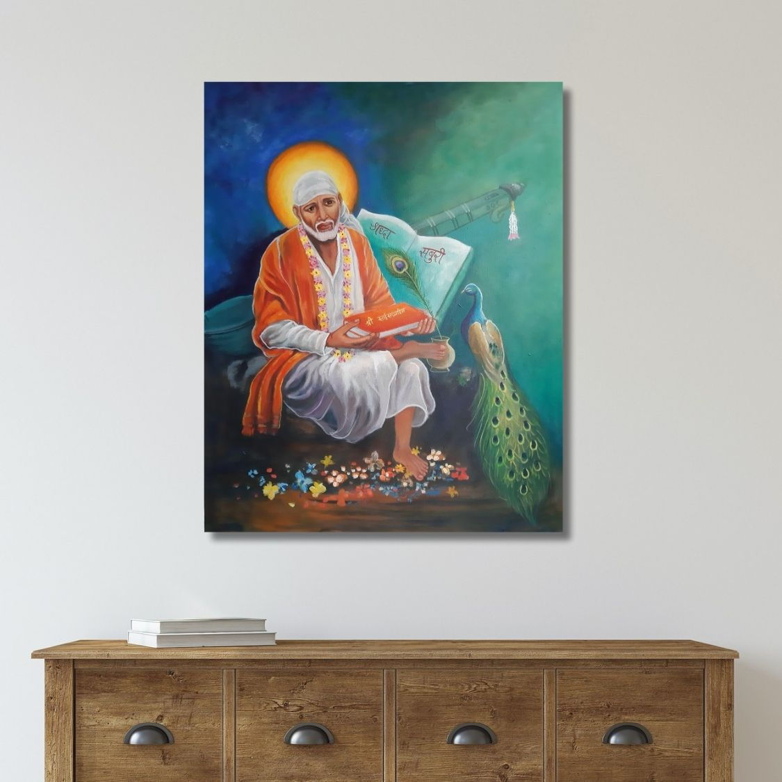 Handmade Sai Baba Artwork