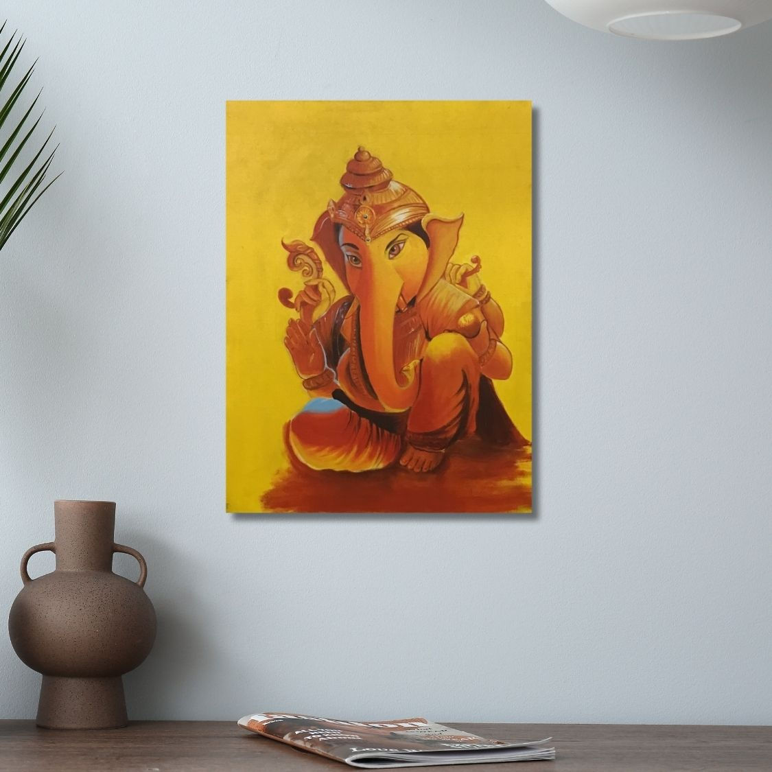 traditional ganpati wall art
