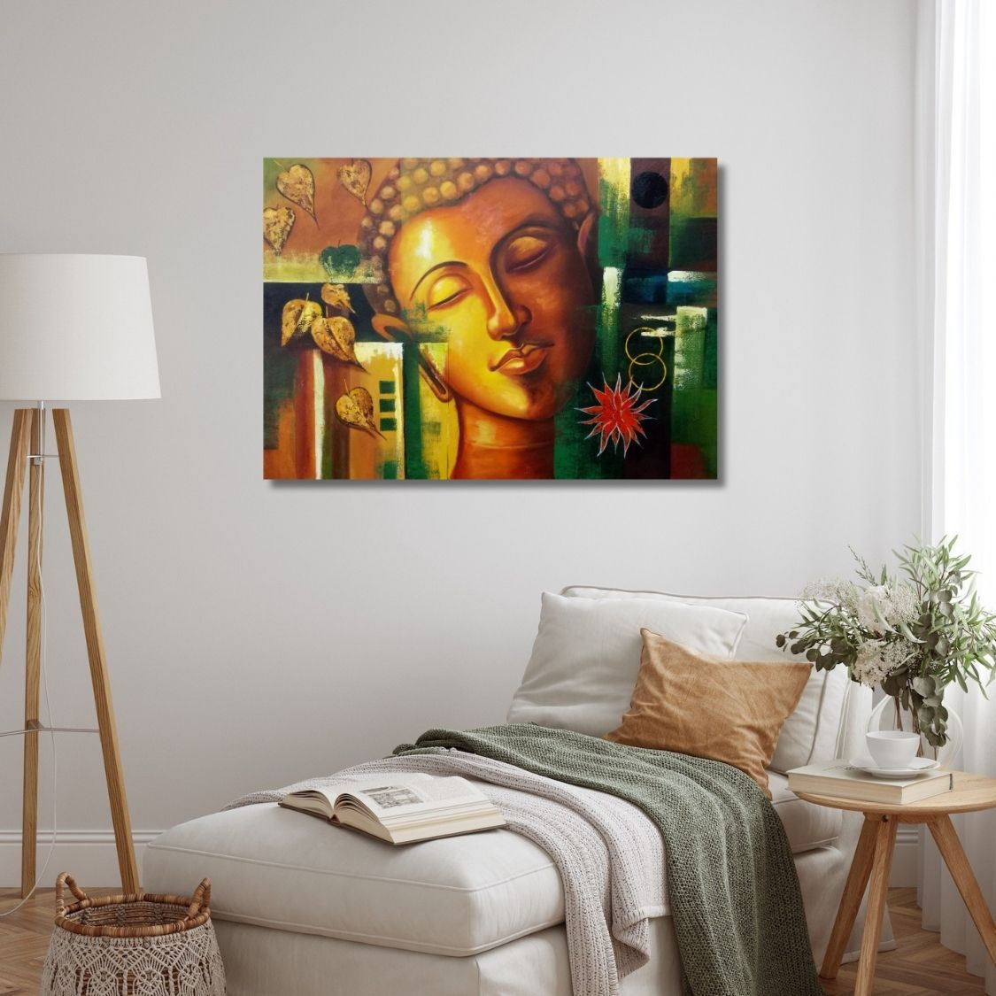 acrylic buddha canvas