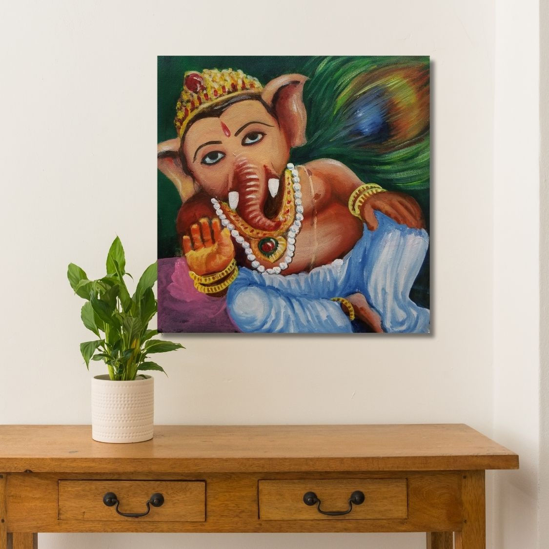 Spiritual Ganesha Canvas Art