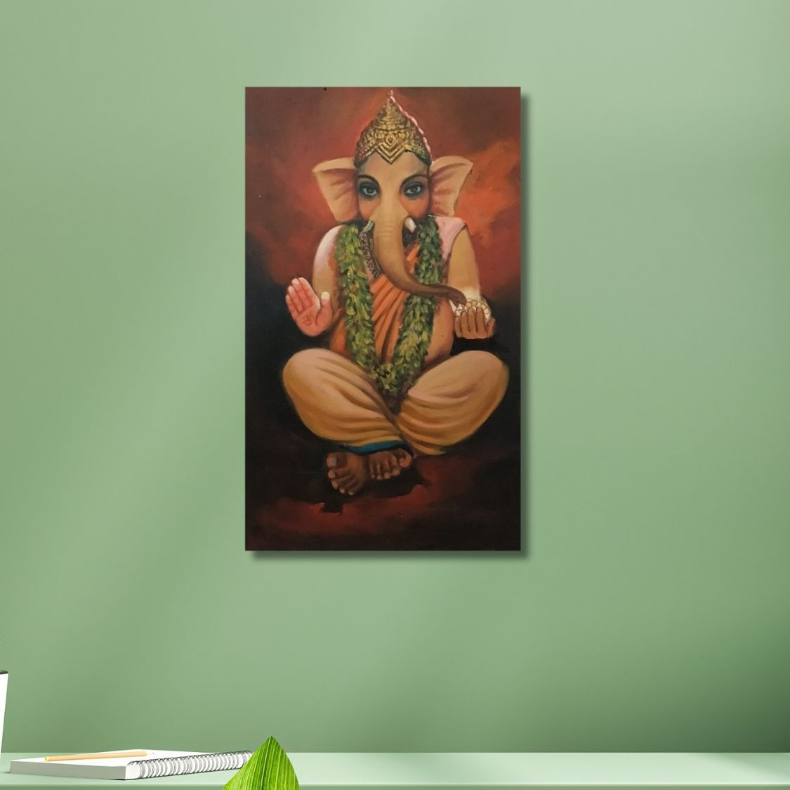 handmade lord ganesha painting