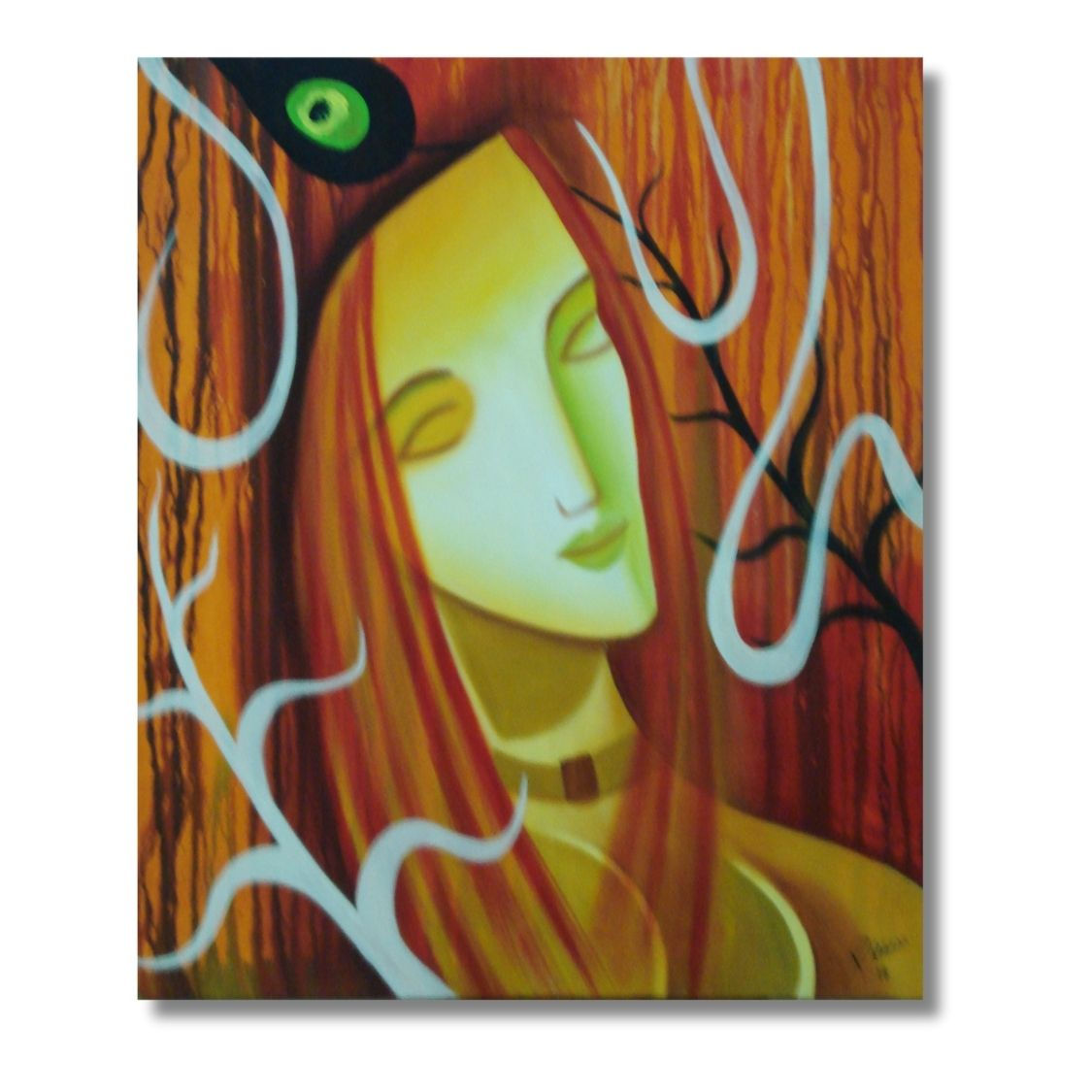 Modern Art Painting of Woman Face