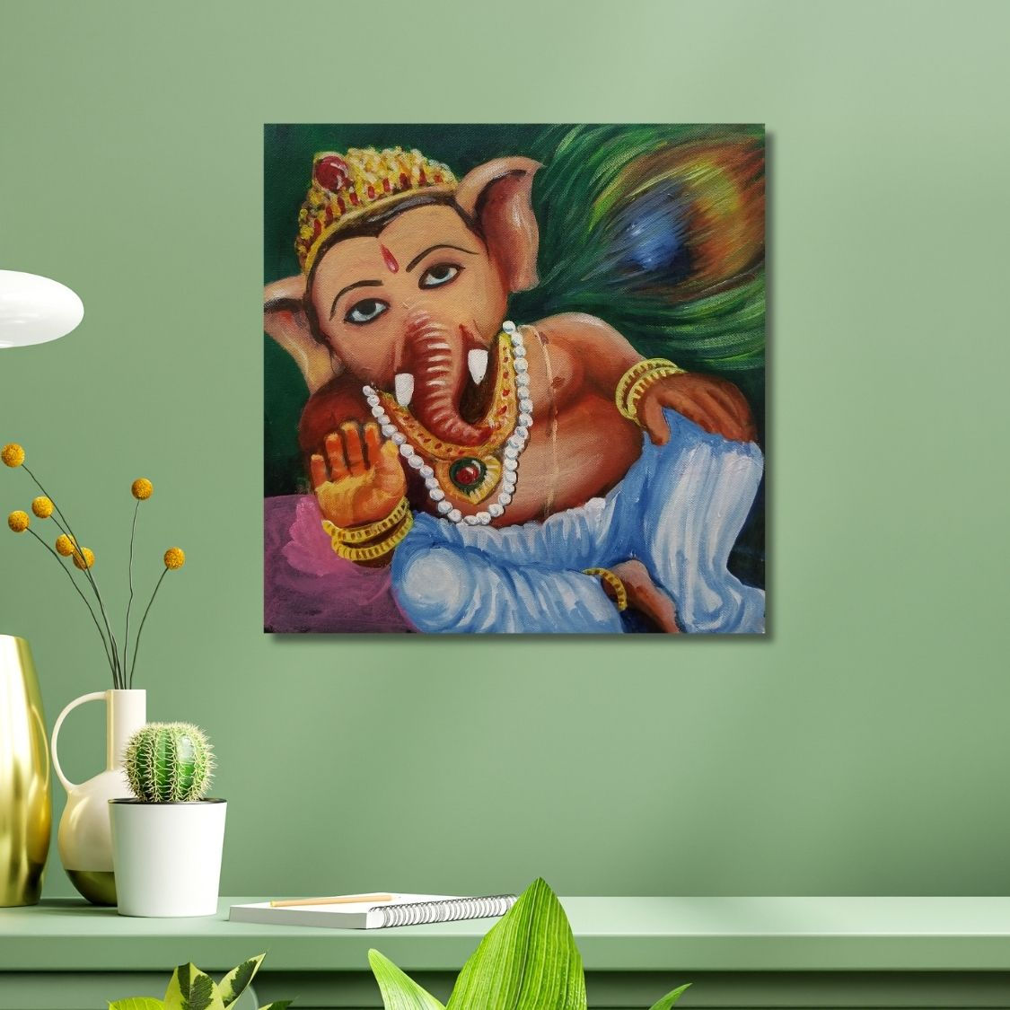 Contemporary Ganesha Wall Painting