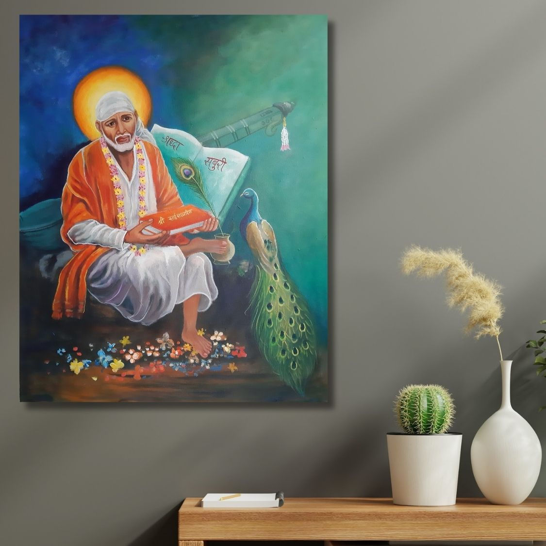 Acrylic Spiritual Baba Art