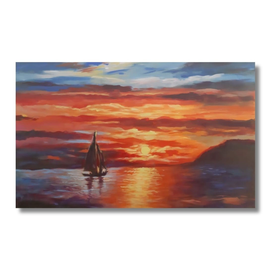 Sea Sunset Painting Handmade