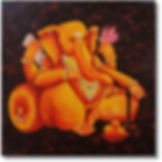 Canvas Ganpati Painting