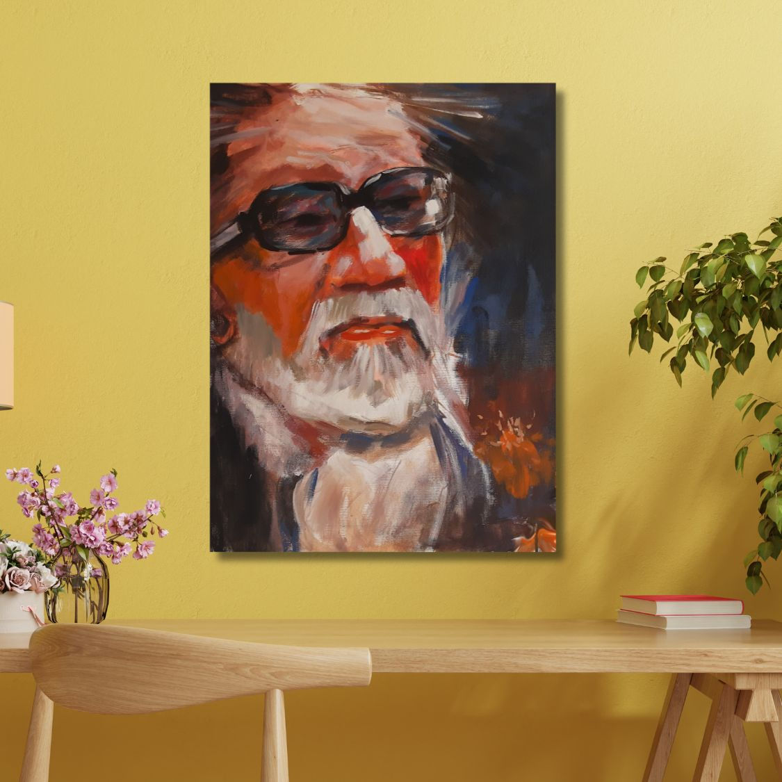 Balasaheb Thakre Realistic Artwork
