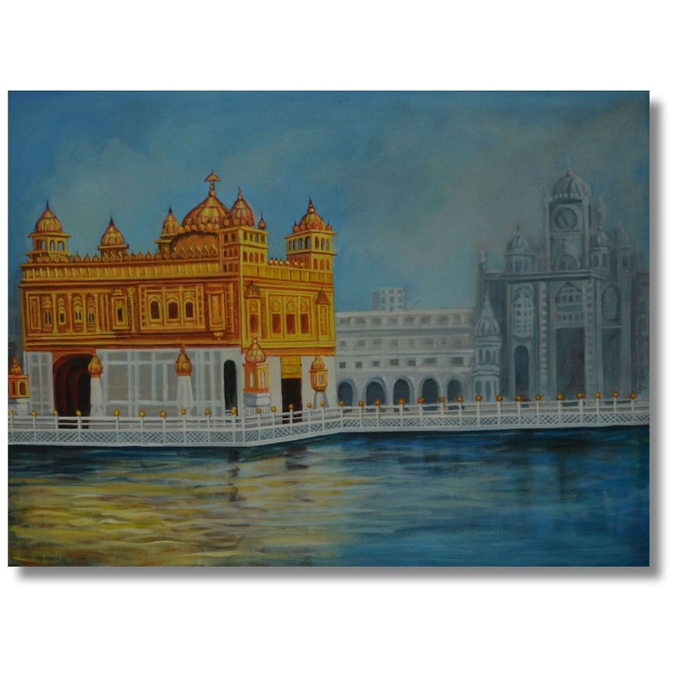 Golden Temple Canvas Painting
