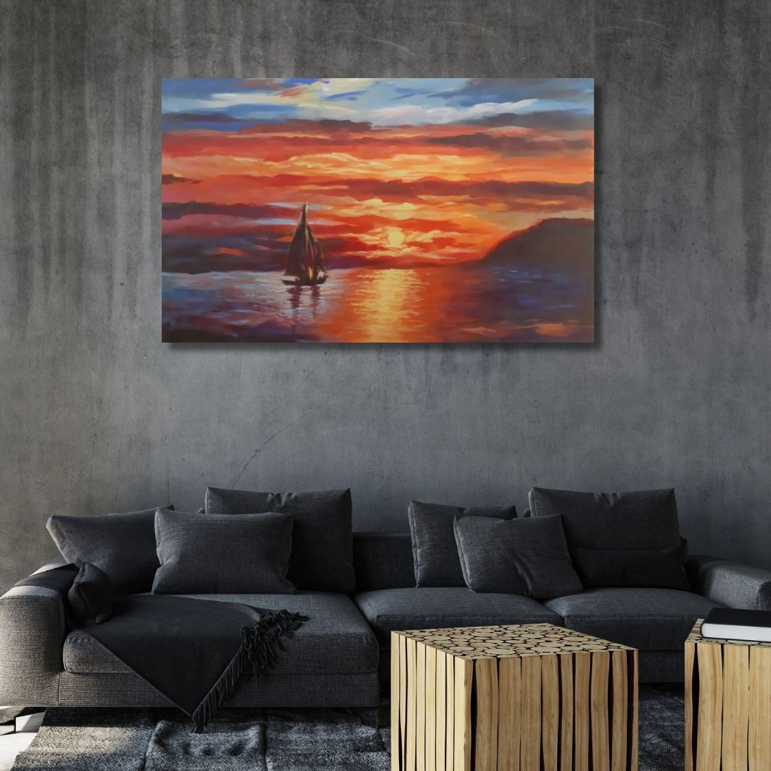 Modern Seascape Acrylic Wall Decor