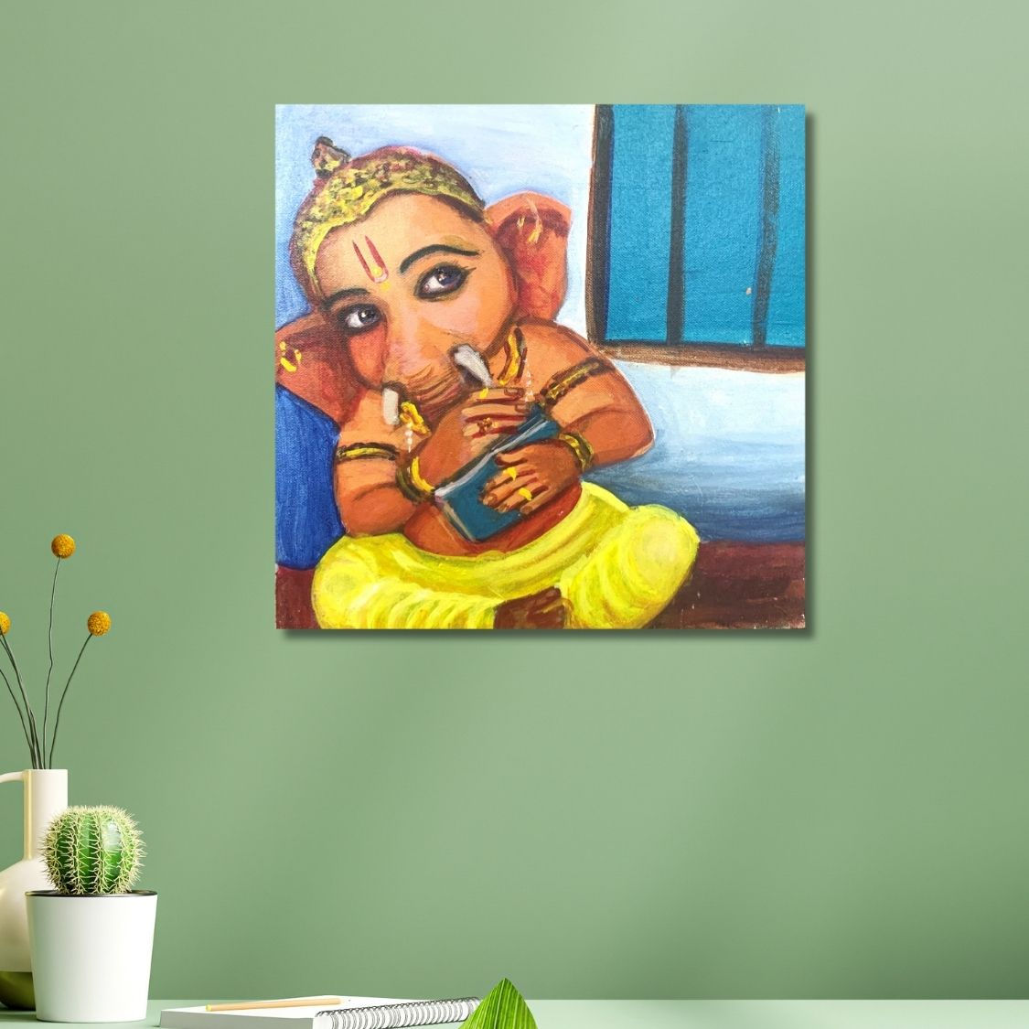 Peaceful Ganesha Canvas
