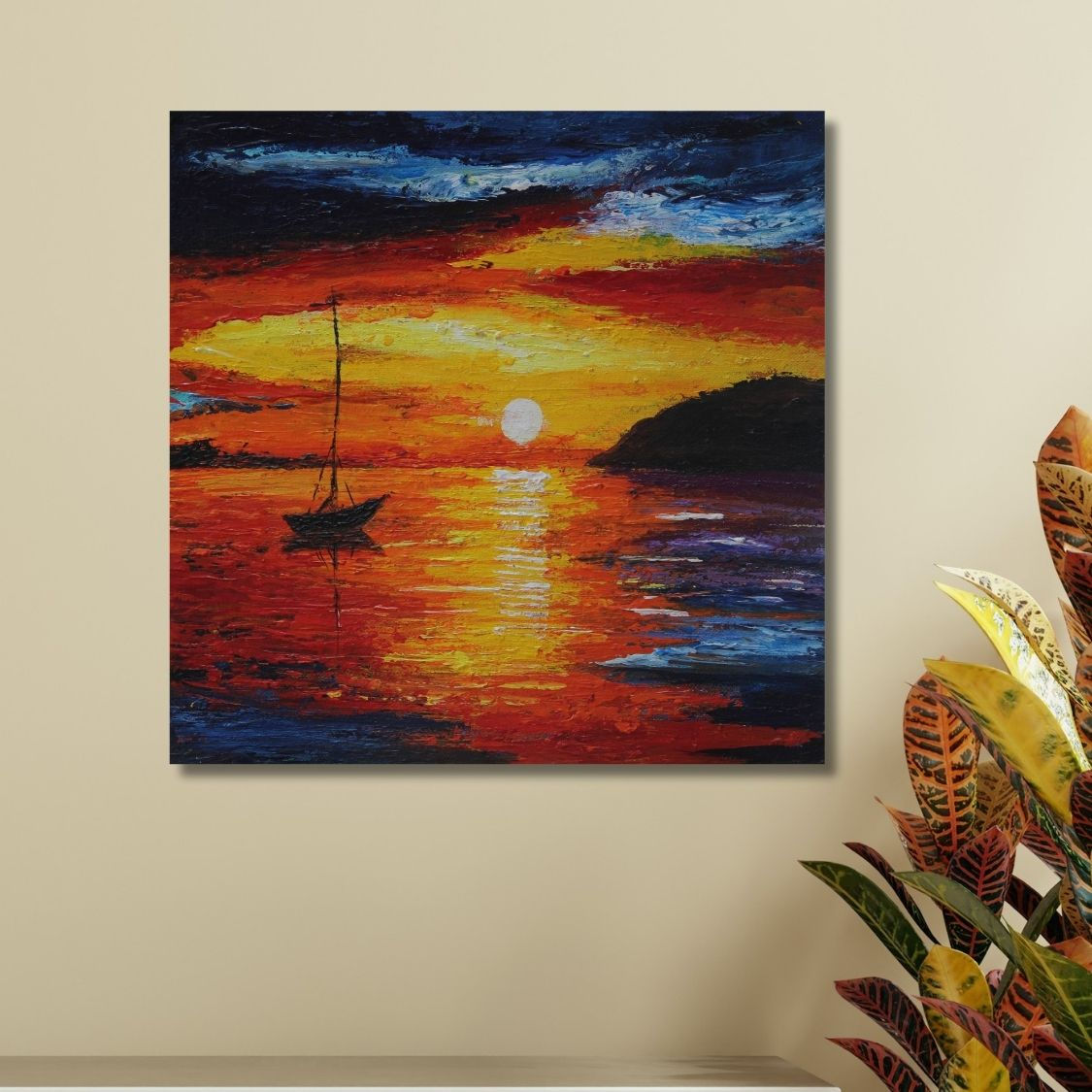 Textured Sea Canvas Painting