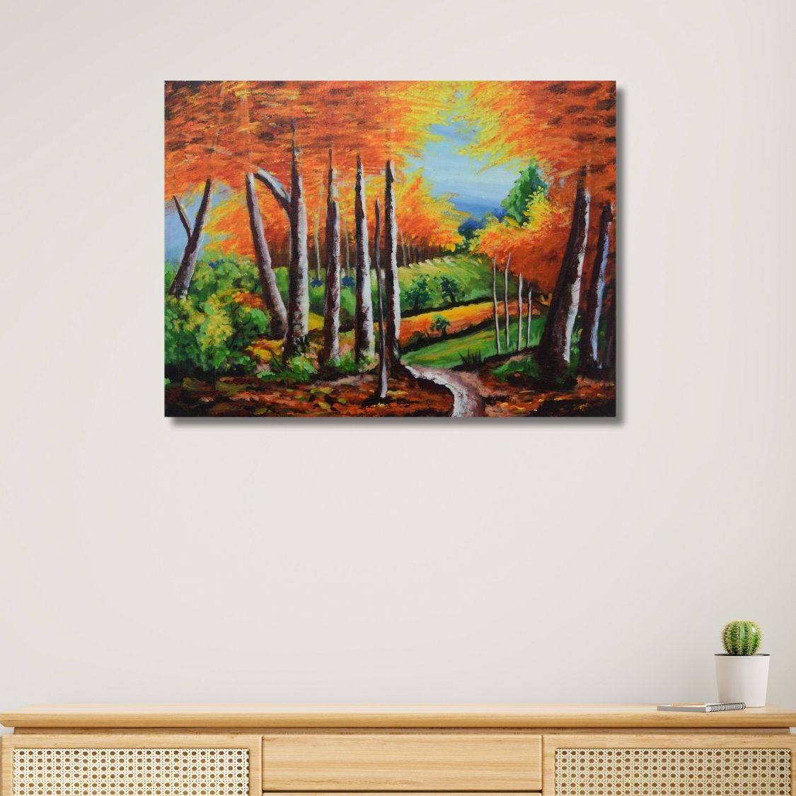 Fall season acrylic wall art