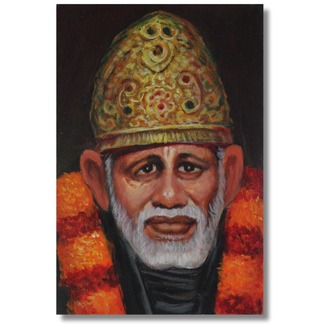 Sai Baba Acrylic Painting