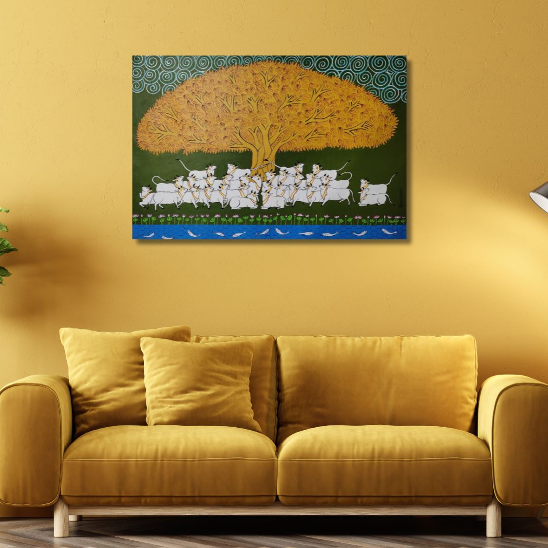 Devotional cow artwork