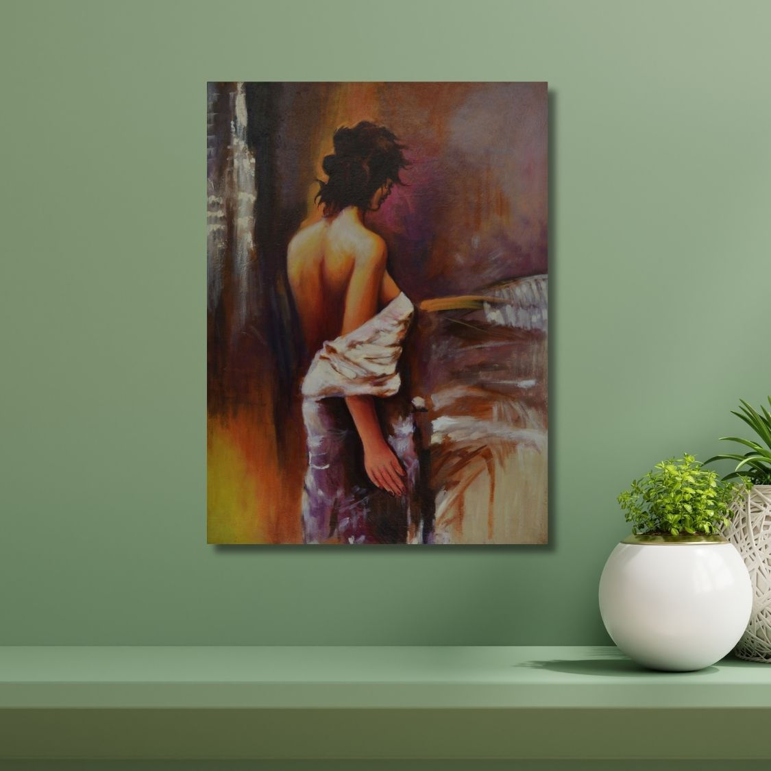 Woman in Reflection Artwork