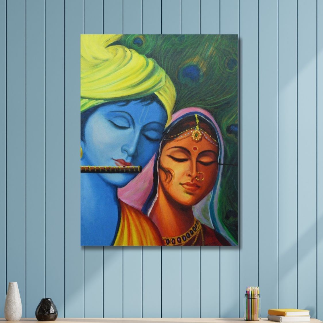 Krishna with Flute Art