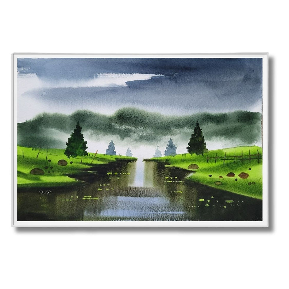 nature watercolor painting