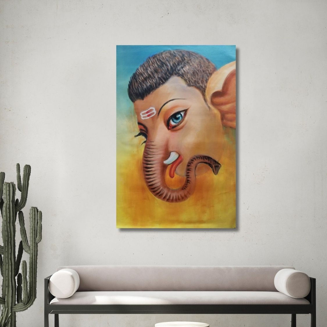 minimalist ganpati artwork